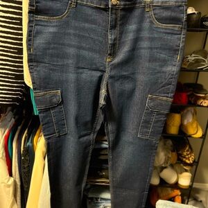 H&M Skinny Cargo Denim